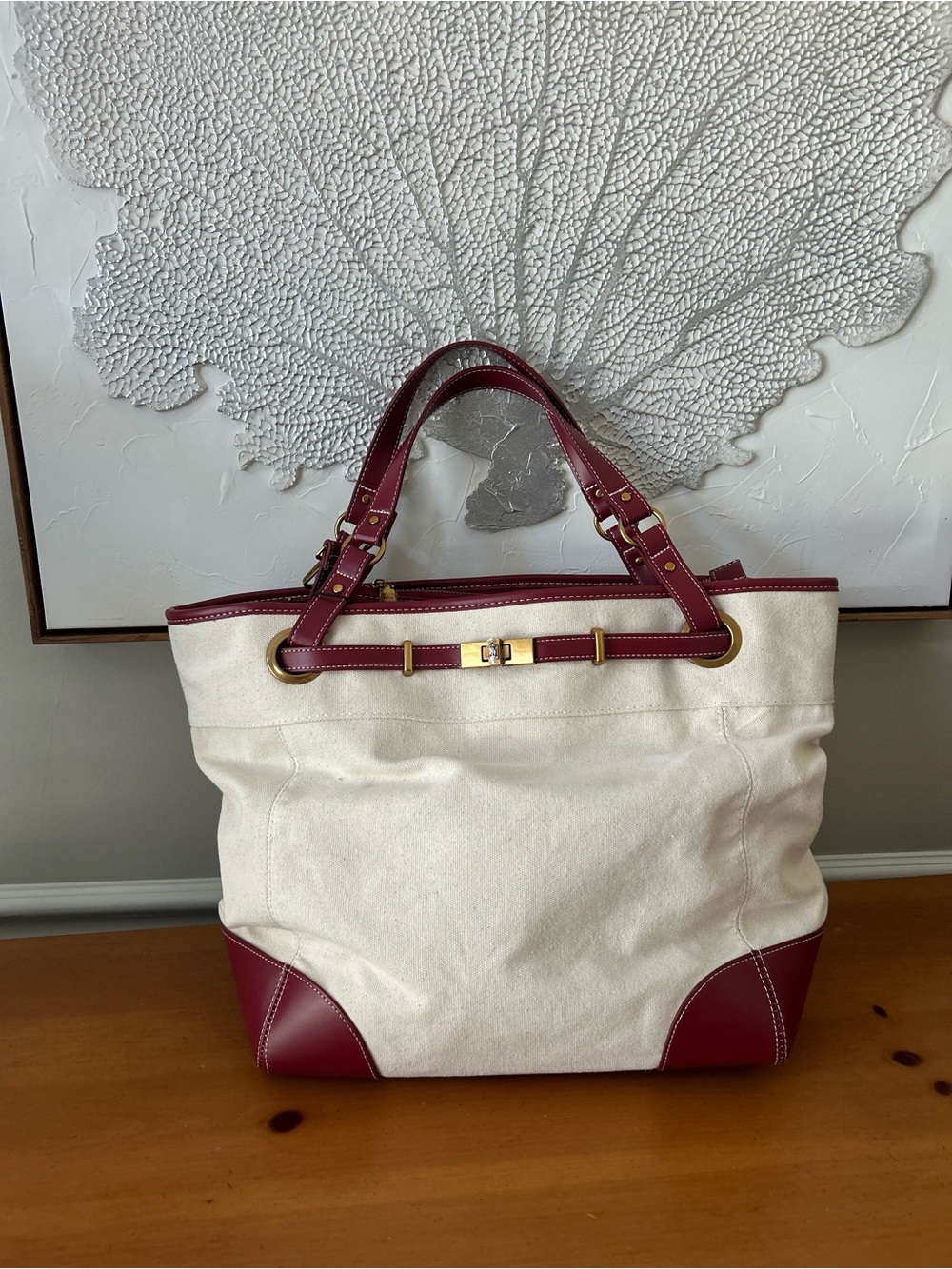 Steve Madden BOGO Canvas Tote And Matching Crossbody